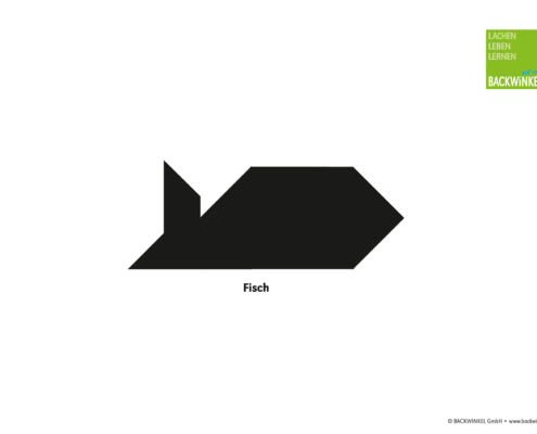 Tangram-Figur „Fisch“ Tangram-Vorlage „Fisch“