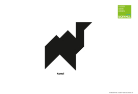 Tangram-Figur „Kamel“ Tangram-Vorlage „Kamel“