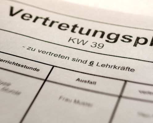 BACKWINKEL-Blog – Beitrag zum Thema Vertretungsstunde