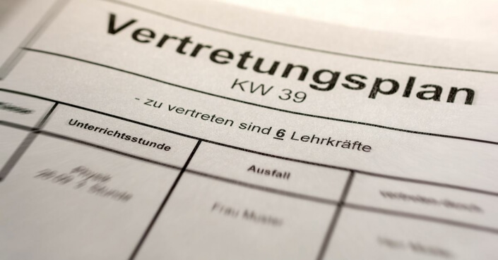BACKWINKEL-Blog – Beitrag zum Thema Vertretungsstunde