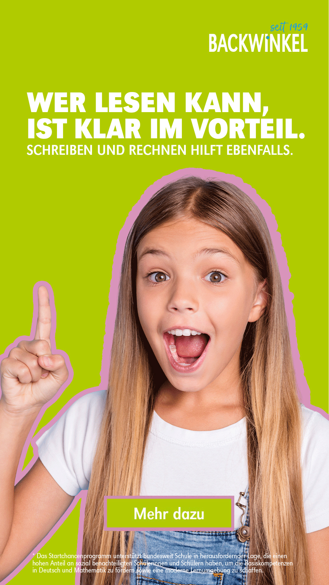 Wer lesen kann, ist klar im Vorteil.