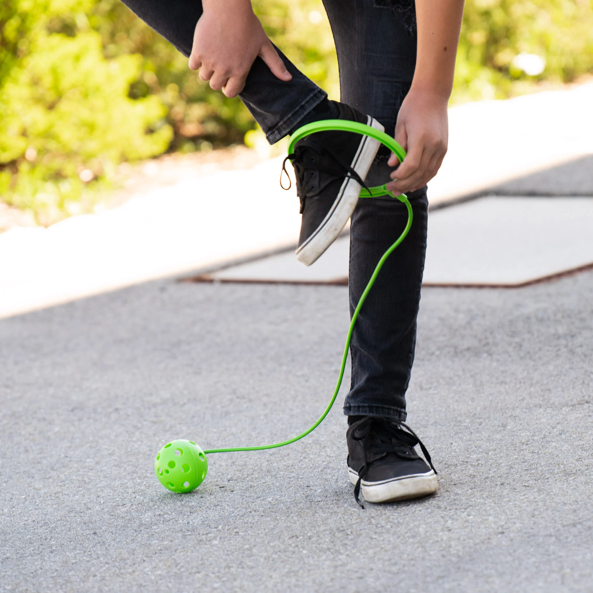Gummispielball, Springseil, Laufsport, Schuh, Kugel
