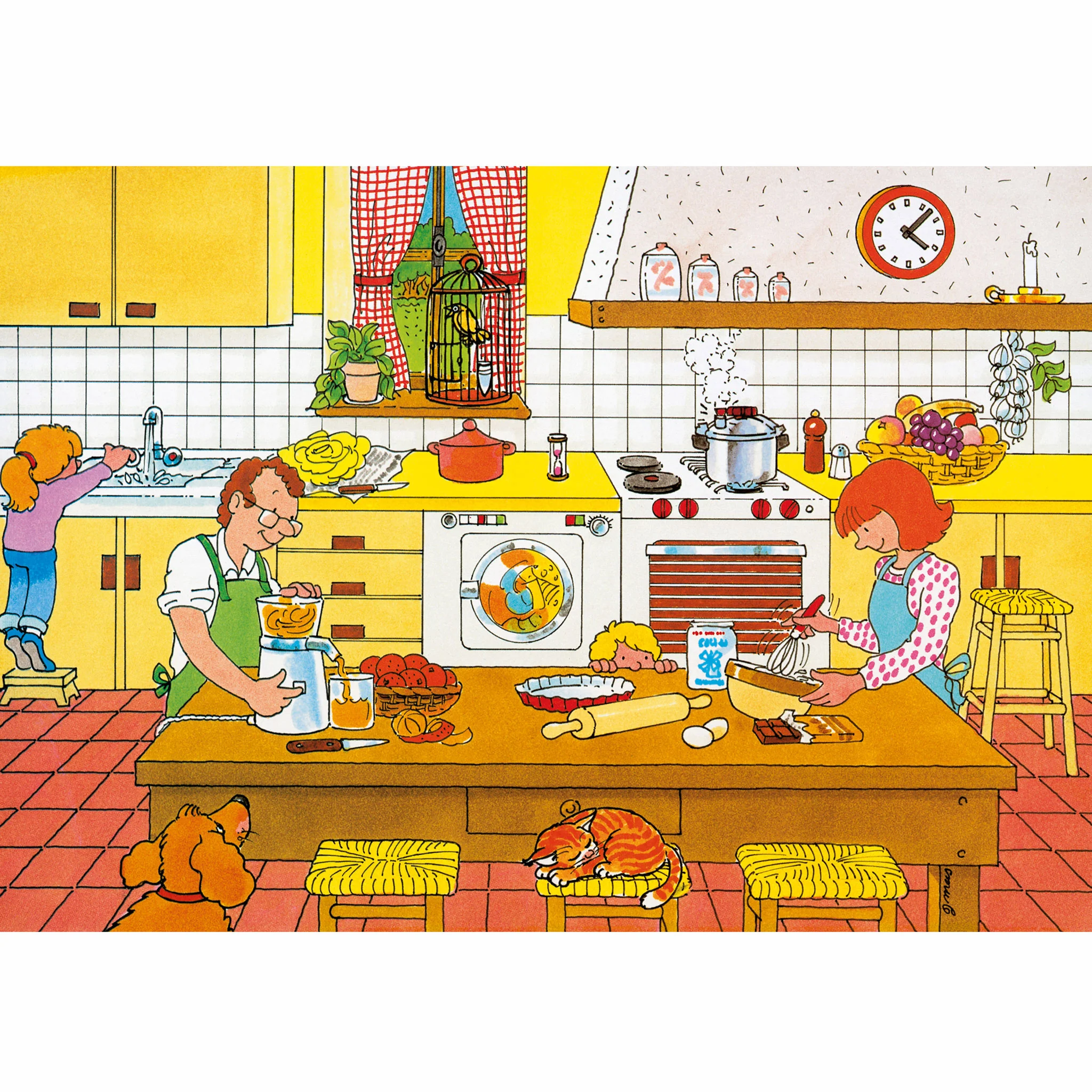 Küche, Haushaltsgerät, Backen, Obst, Tier im Bild