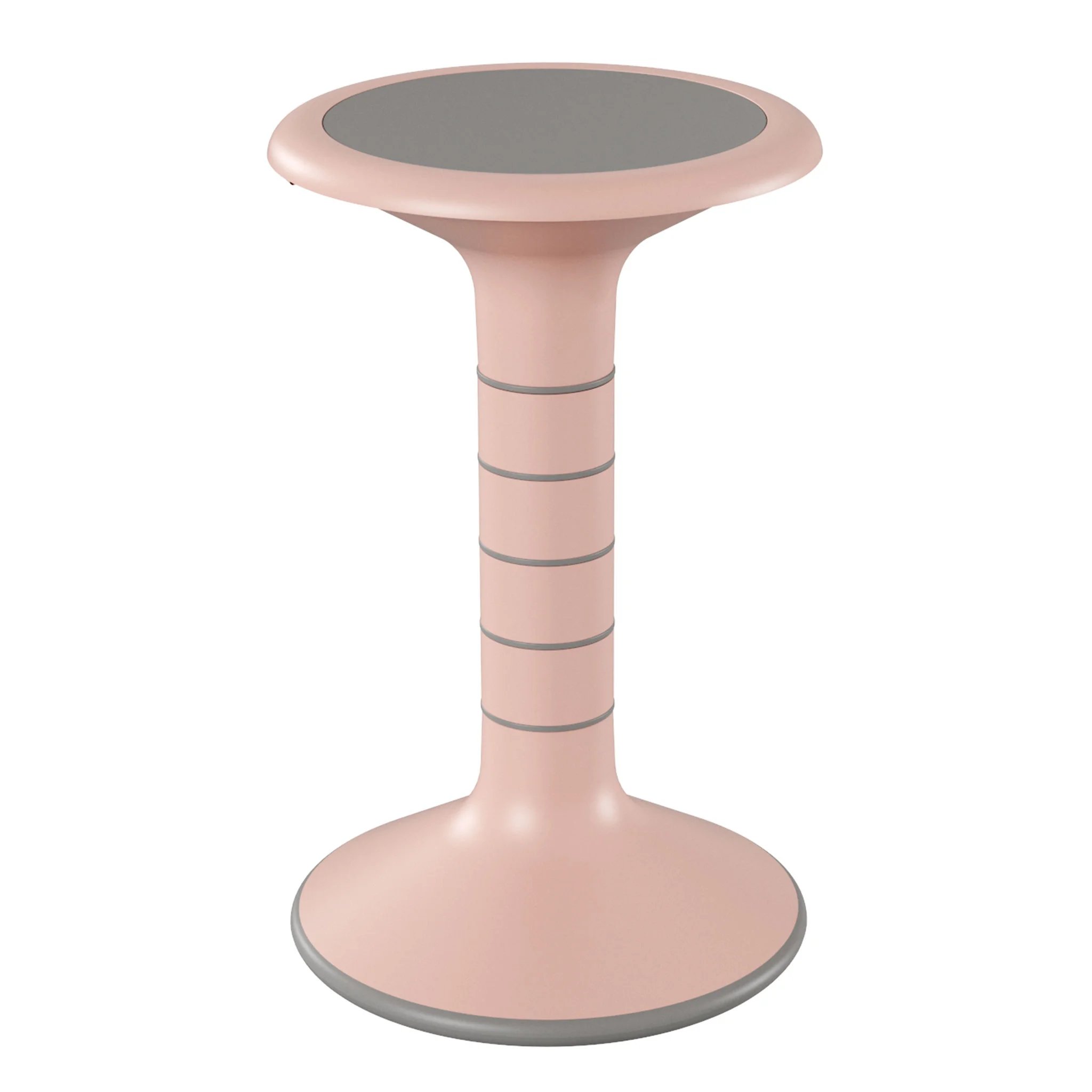 stuhl, hocker, rund, pink, ledersohle