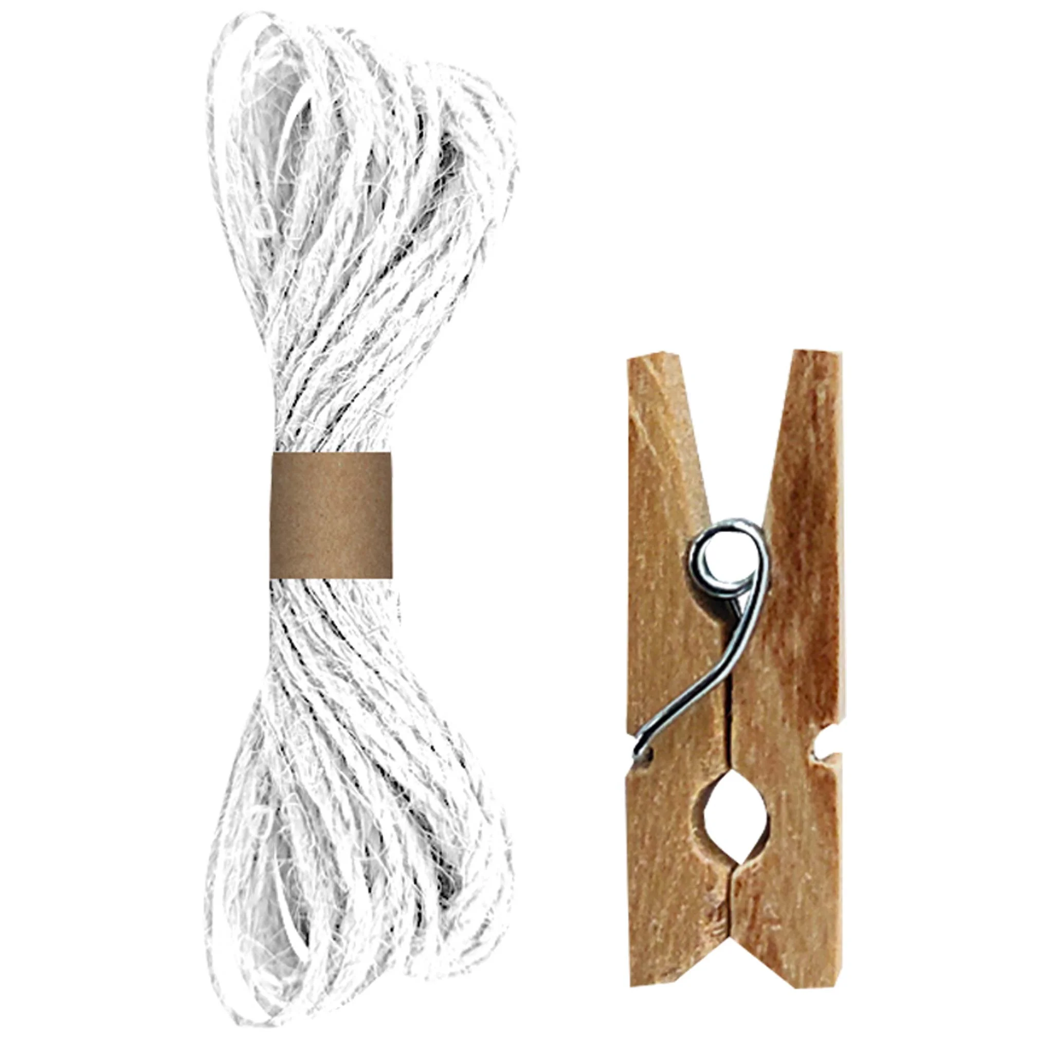 Wäscheleine, Wäschestrom, Kleiderleine, Clips, Kleinen Clip