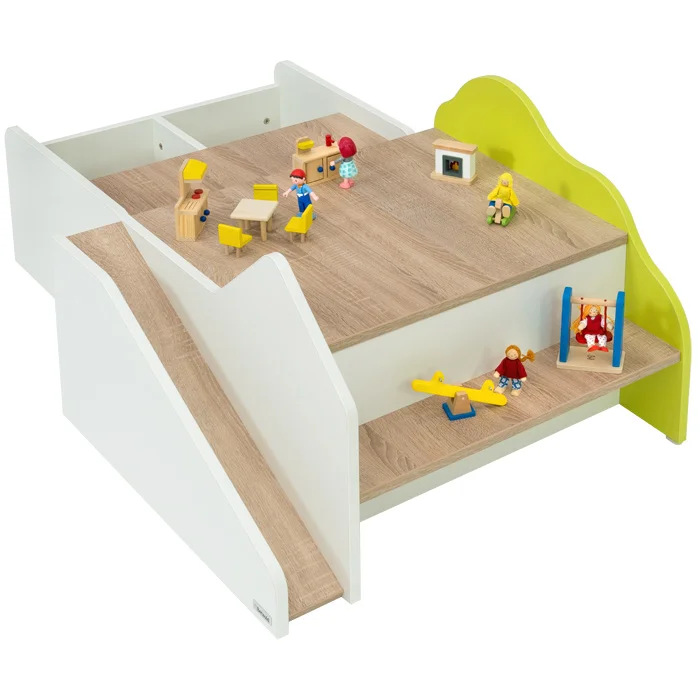 Kletterstufe, Spielstufe, Holzspielzeug, Spielset, Miniaturen