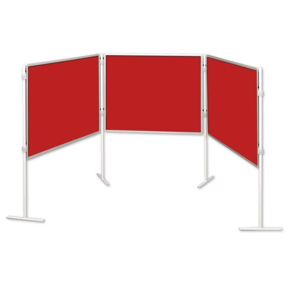 Profi-Stellwände Komplett-Set A: Tafelreihe, rot