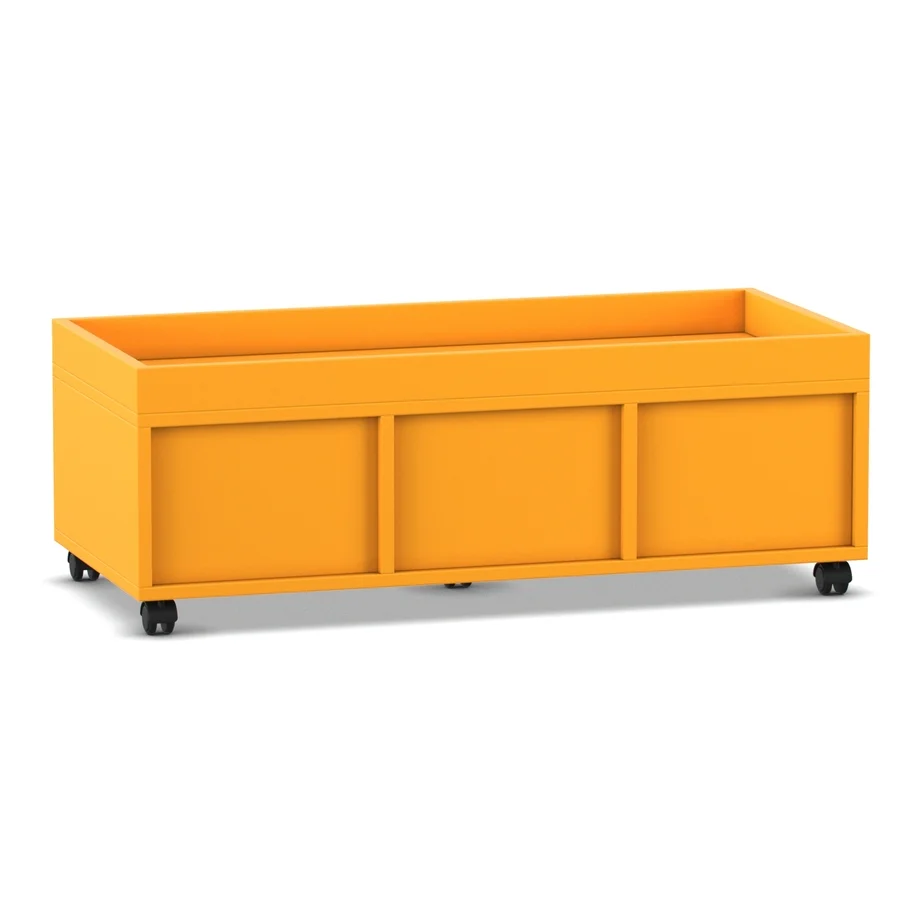 orangeer Pflanzkasten, Aufbewahrung Pflanzkasten, rollen Pflanzkasten, modularer Pflanzkasten, Kasten mit Rollen