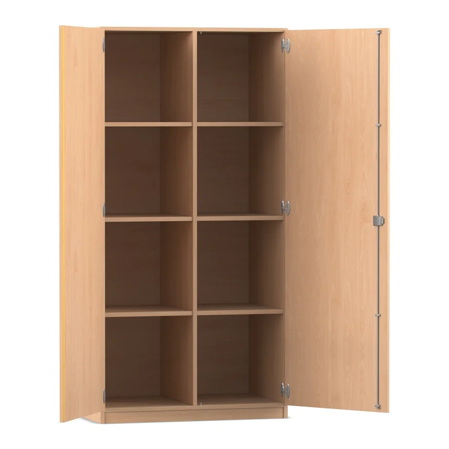 Flexeo® Polsterhockerschrank, hoch, Buche hell