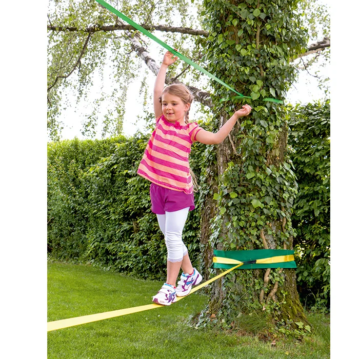 Kindersport, Balancierseil, Balancierlauf, Outdoor-Spiel, Kletterseil