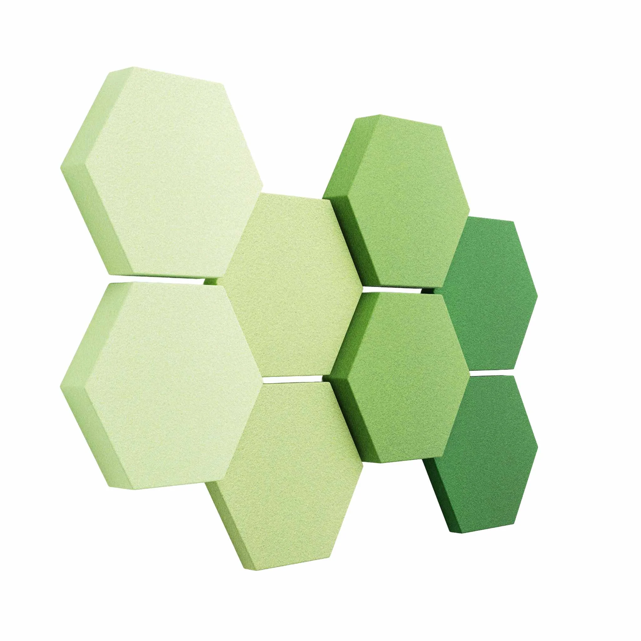 Hexagon, Wandpaneel, Grün, Schaumstoff, Geometrisch