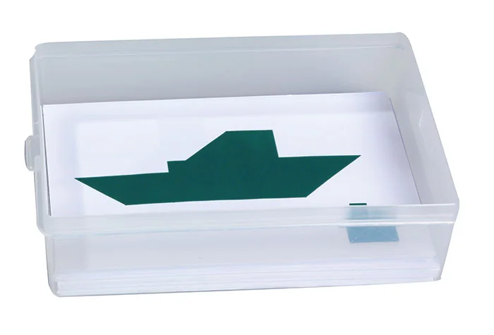 plastic box, storage box, tray, clear, card holder