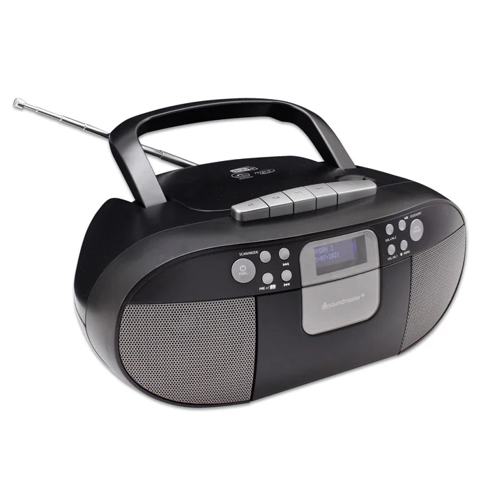 portableselbstempfänger, radio, boombox, funktionstasten, digitalanzeige