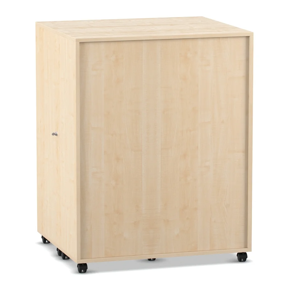 Schrank, Rollregal, Holz, Korpusmobil, mit Rollen