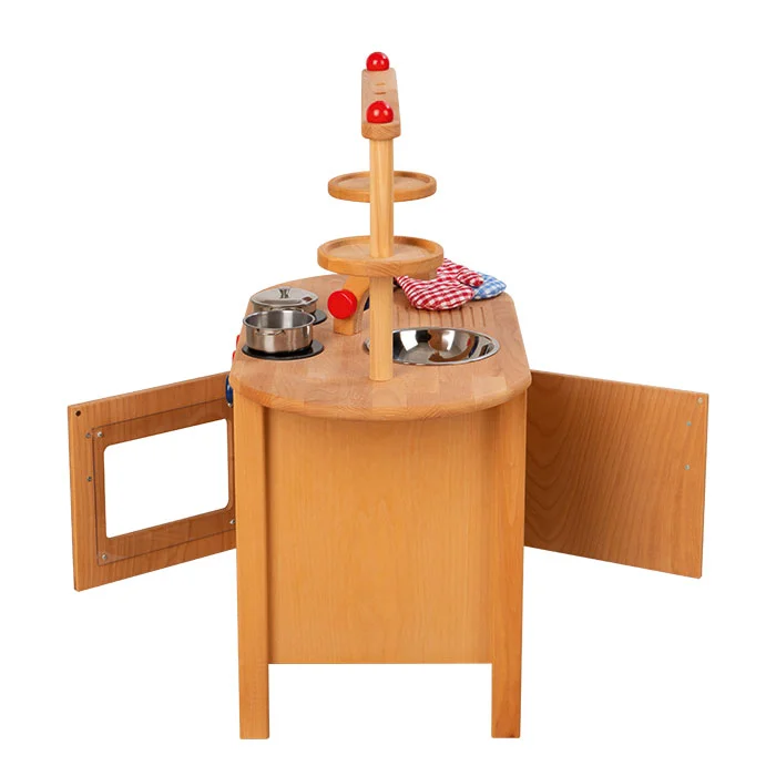 Holzspielzeug, Küchenset, Kinderküche, Holz, Spielküche