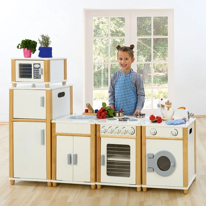 Kinderküche, Küchenset, Holzspielzeug, Spielküche, Backofen