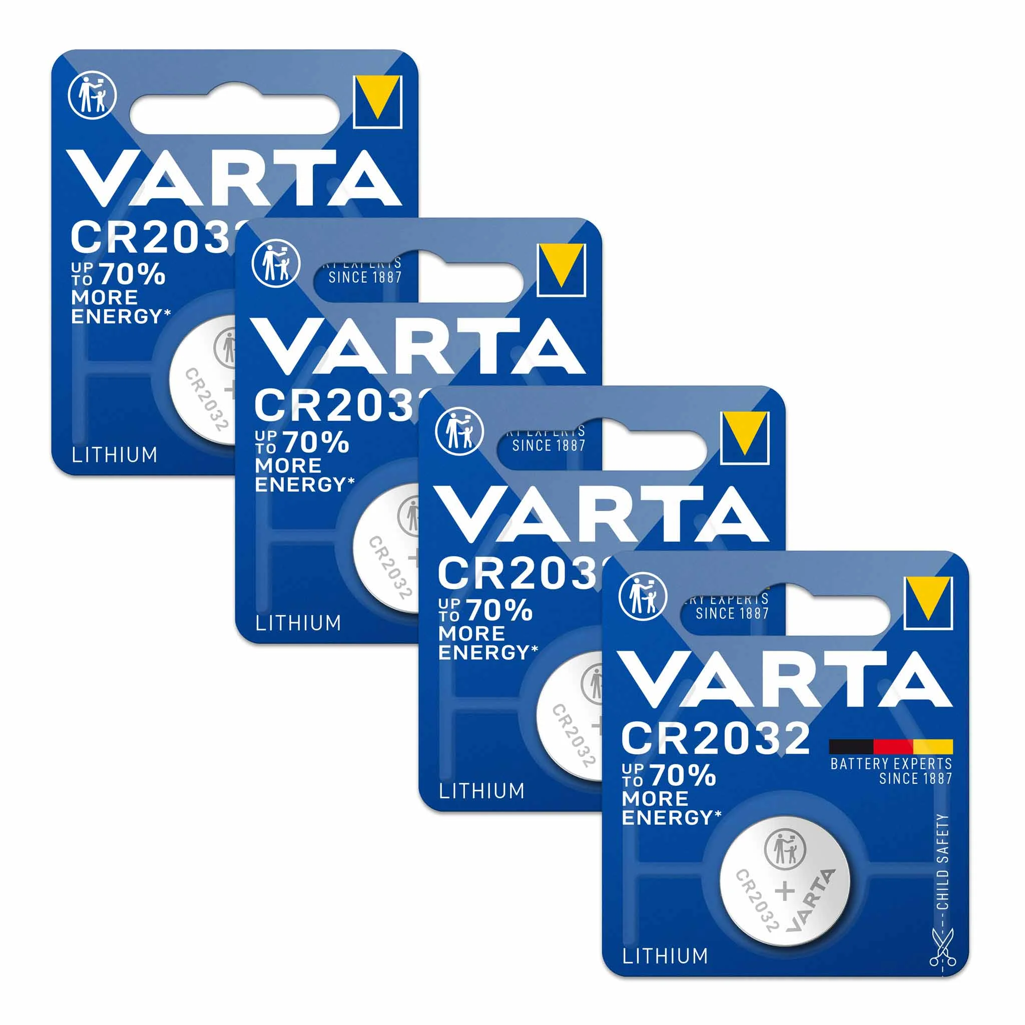 Lithium, Coin cell, CR2032, VARTA, Batterie Verpackung