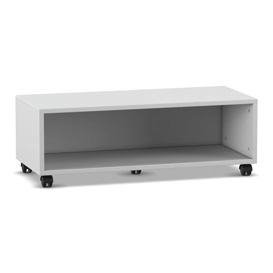 Werkbank, Offen, Rollhocker, Schubladenauszug, Grau