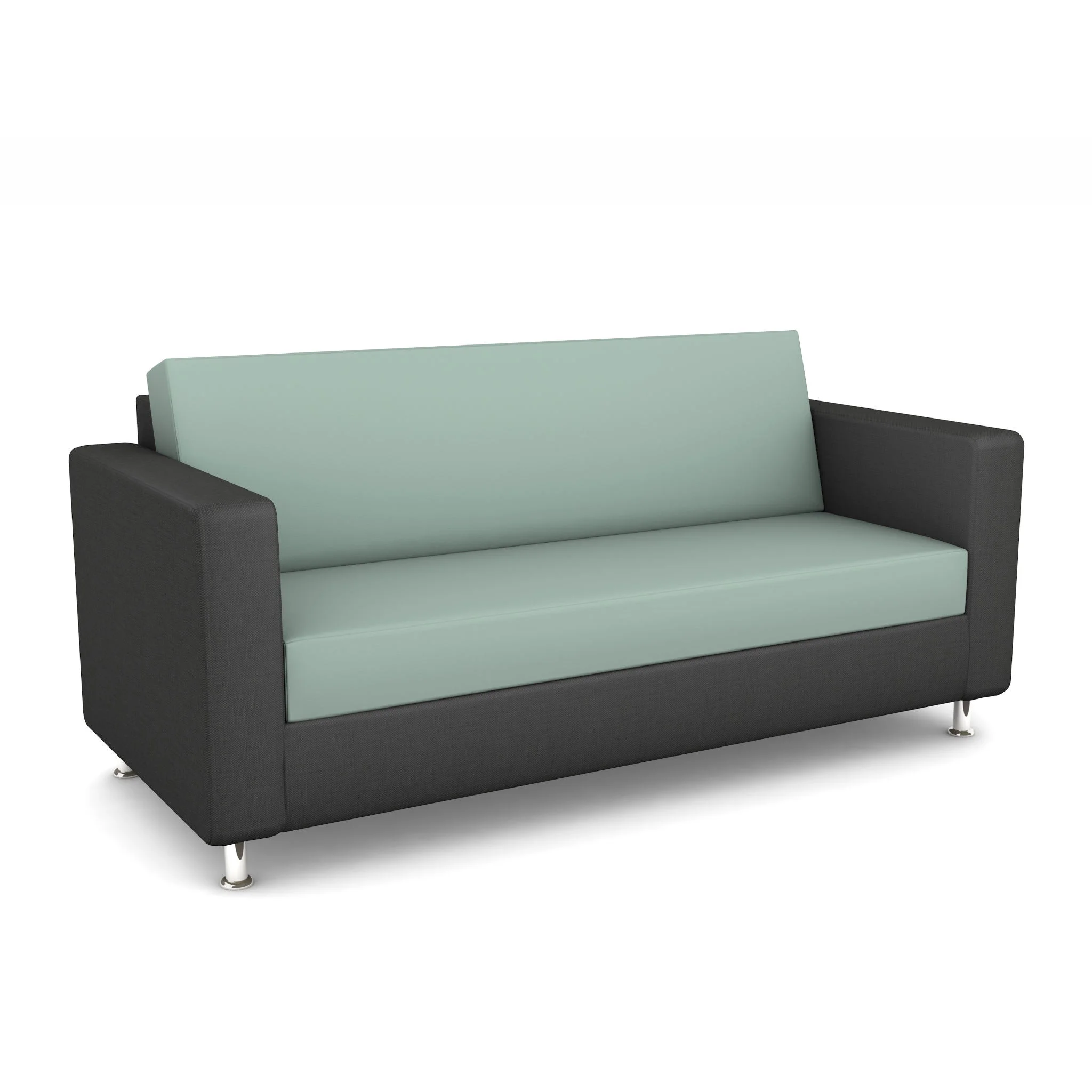 Sofa, Couch, Zweifarbig, Armlehnen-Sessel, Stoffsofa