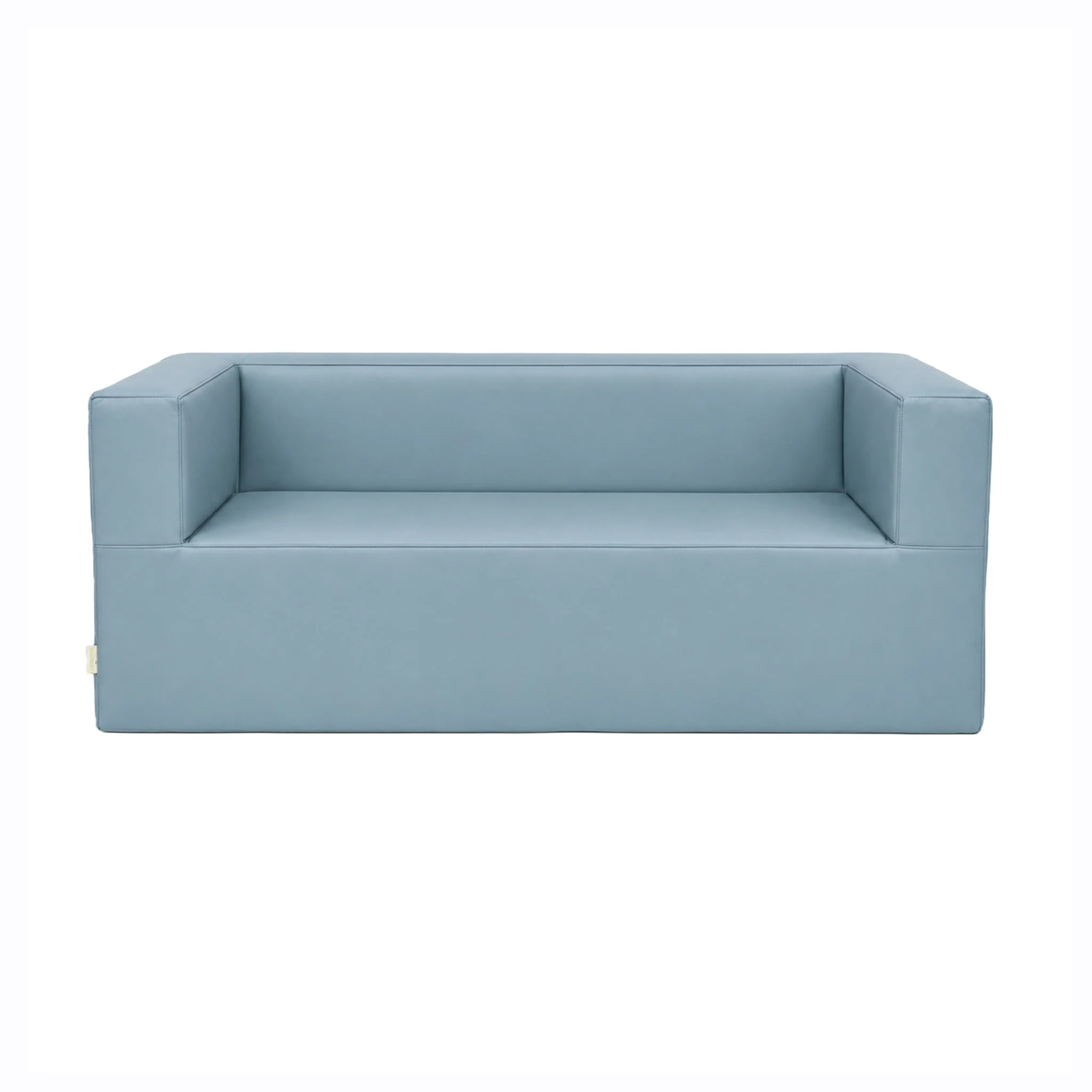 3-Sitzer-Sofa mit Kunstlederbezug, Kunstleder Eisblau KF01