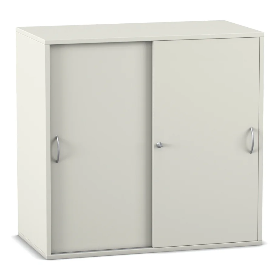Schrank, Garderobenschrank, Schiebetüren, Holzwerkstoff, dunkelgrau/beige