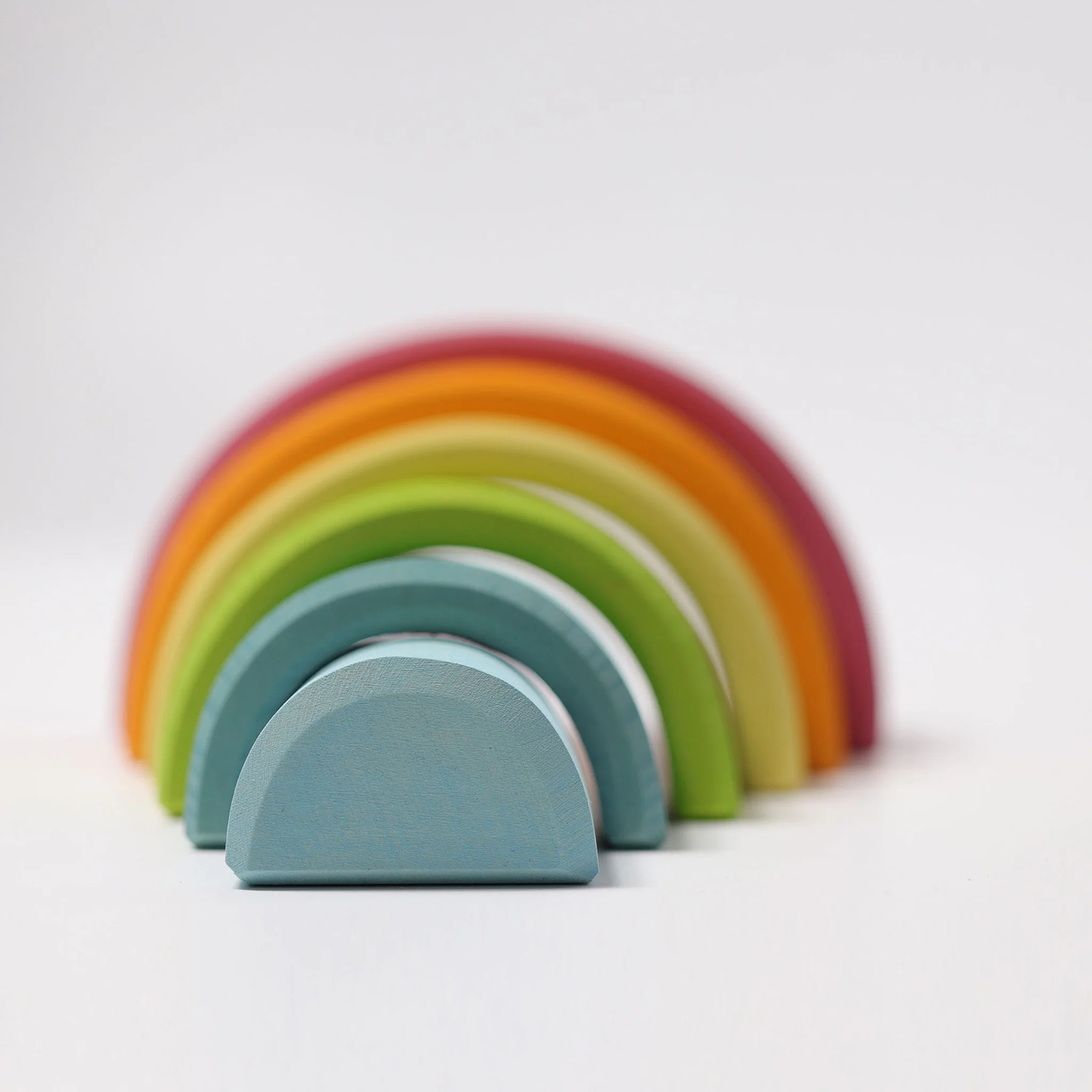 Regenbogen, Holzbausteine, bunt, Bogenformen, Spielzeug-Set