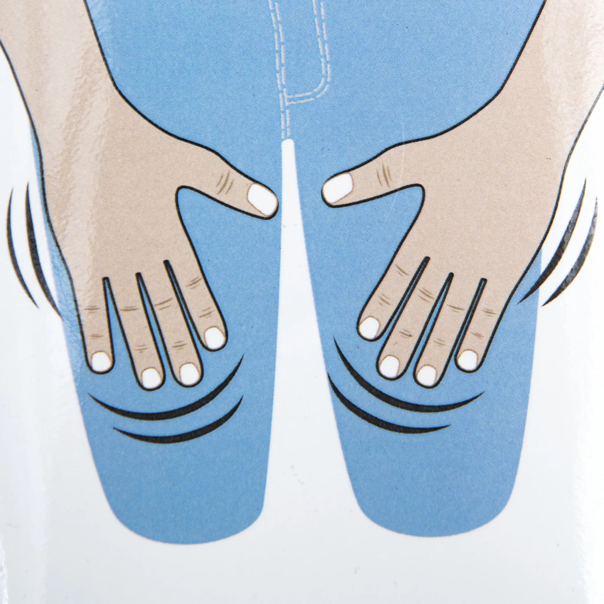Kniebeine, Beine, Knie, Hände, Illustration