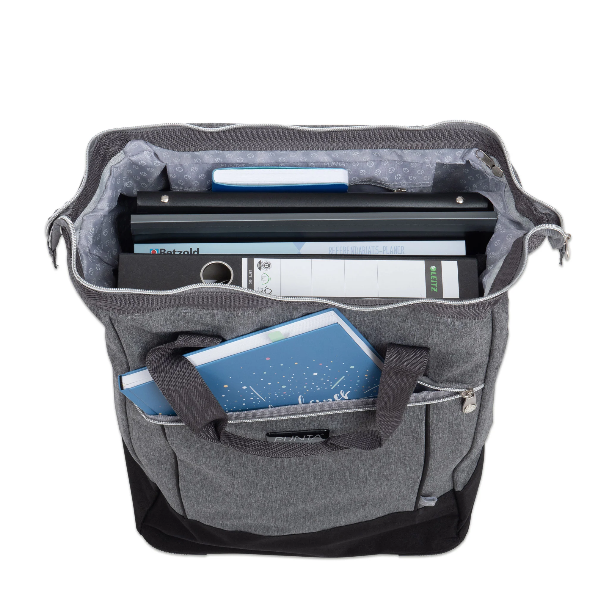 Tasche, Laptopfach, Rucksack, Grau, Reißverschluss