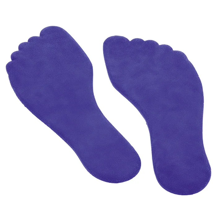 Bodenmarkierung Füße, blau