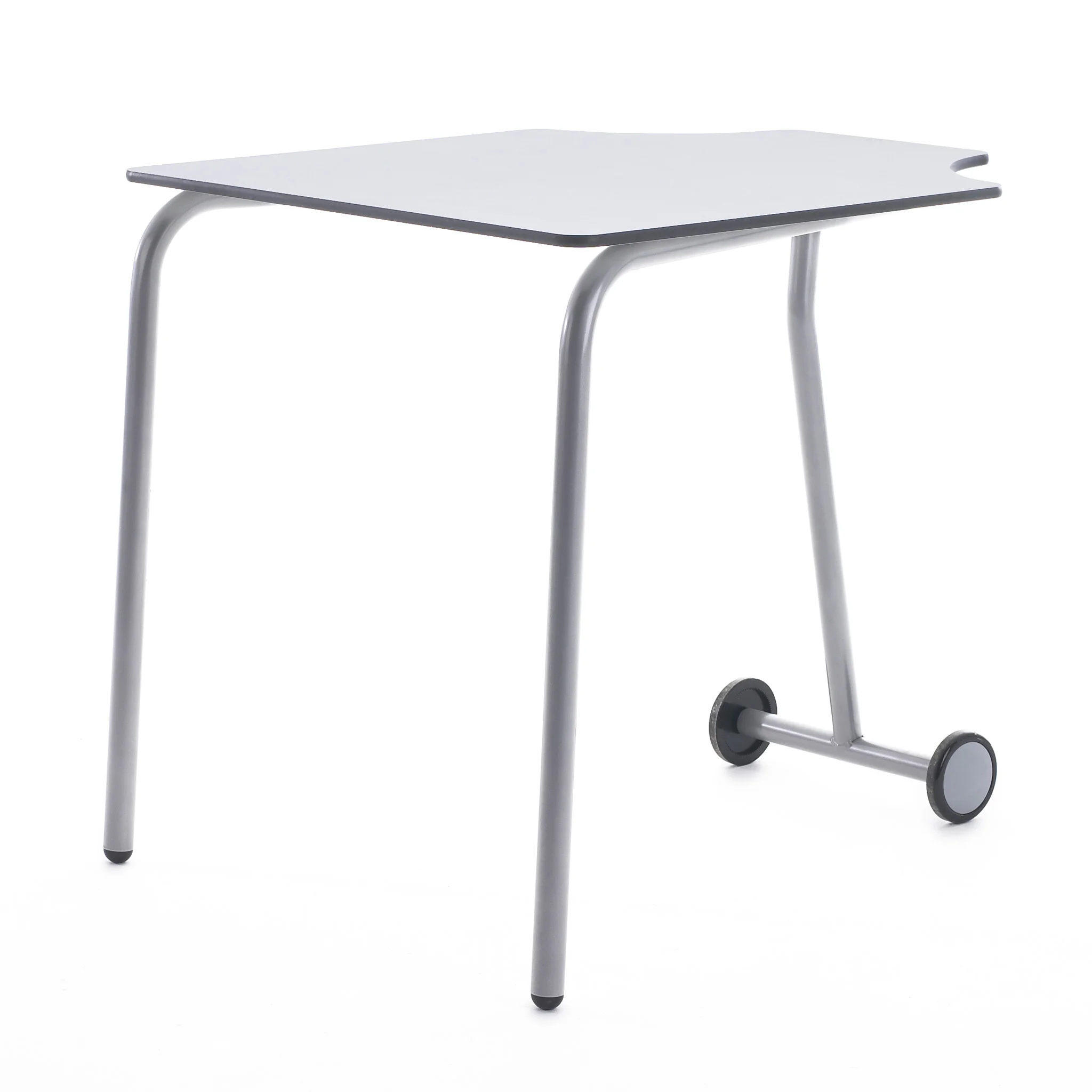 Schreibtisch, Beistelltisch, Metallbeine, Spartische, rolbare Räder
