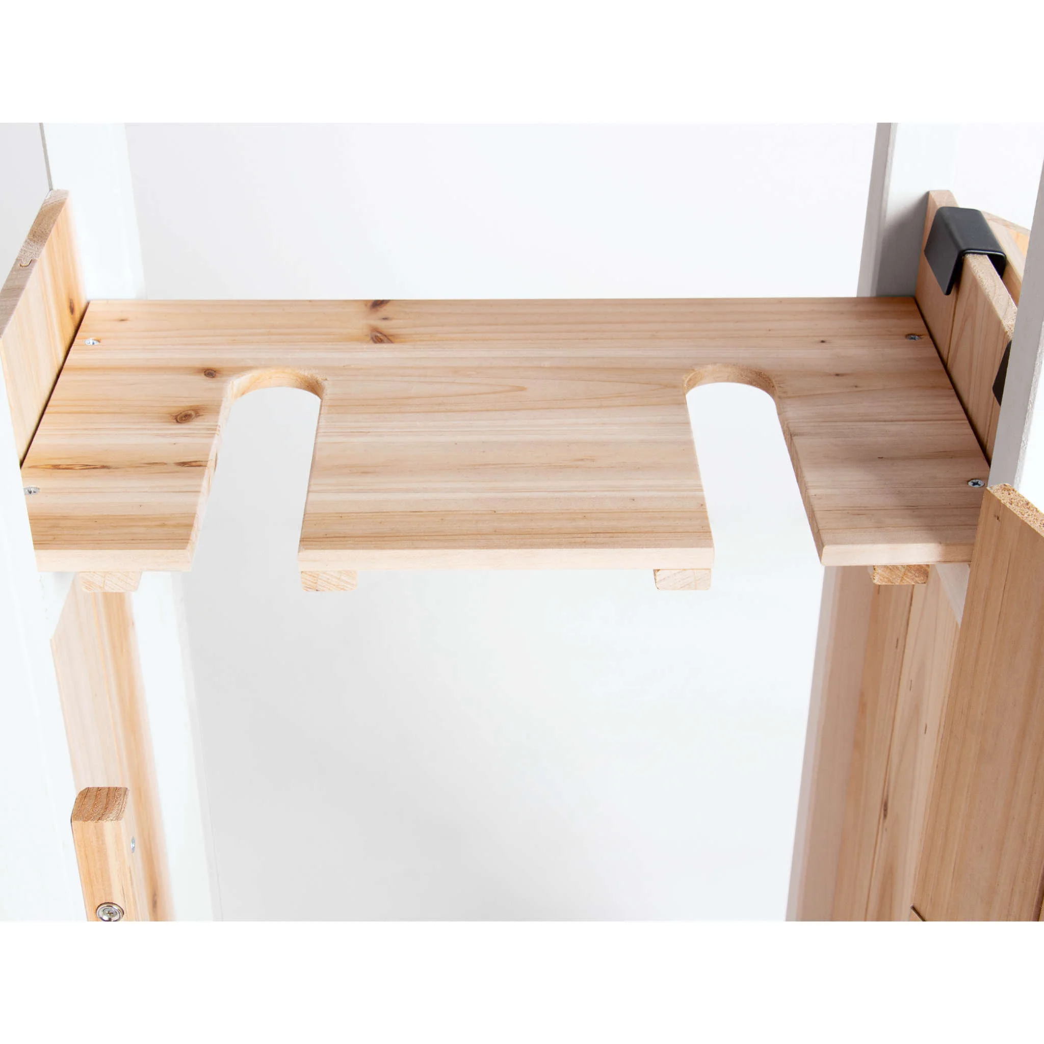 Holzregal, Holzregalhalter, Holzbrett, Holzleiter, Holzstuhl
