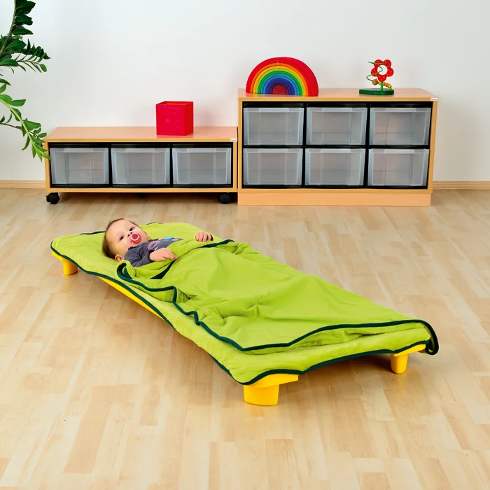 Kinderbett, Schlafmatte, Kleinkind, Grün, Matte mit Beinen