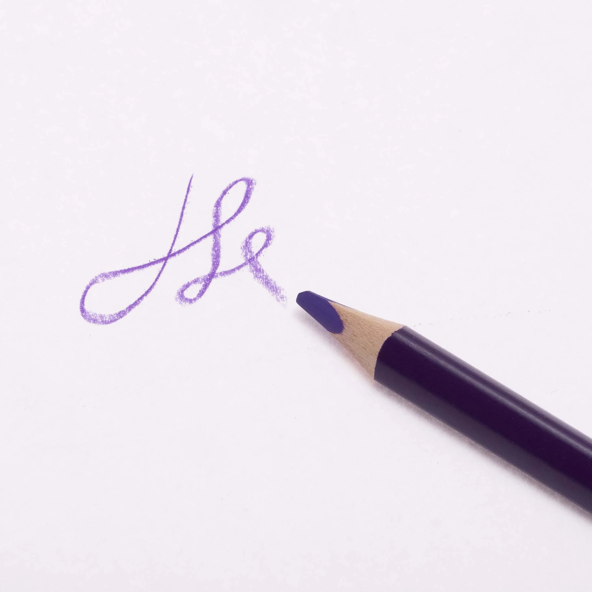 Bleistift, Bleistiftspitze, Schreibstift, Lila Tinte, Kalligrafie