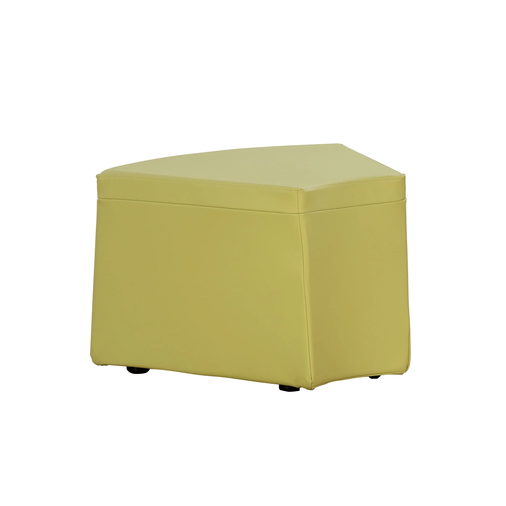 Pouf, Hocker, Stoffbezug, Gelb, Quadrat