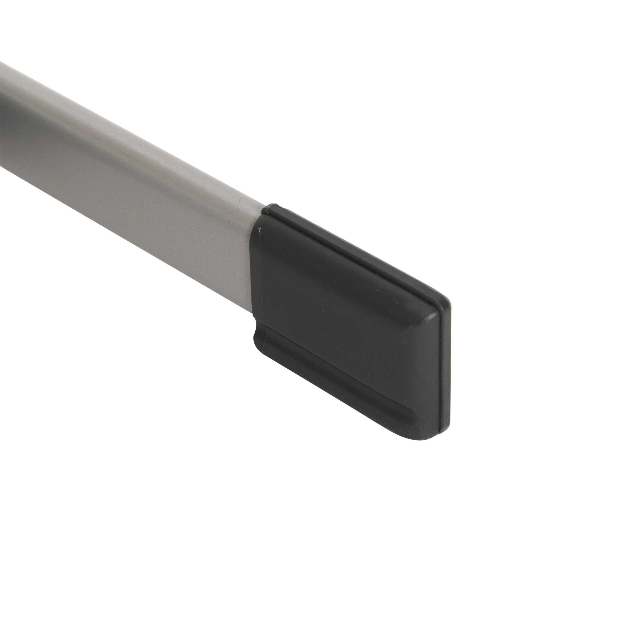 kitchen knife, blunt edge, stainless steel, black handle, blade part