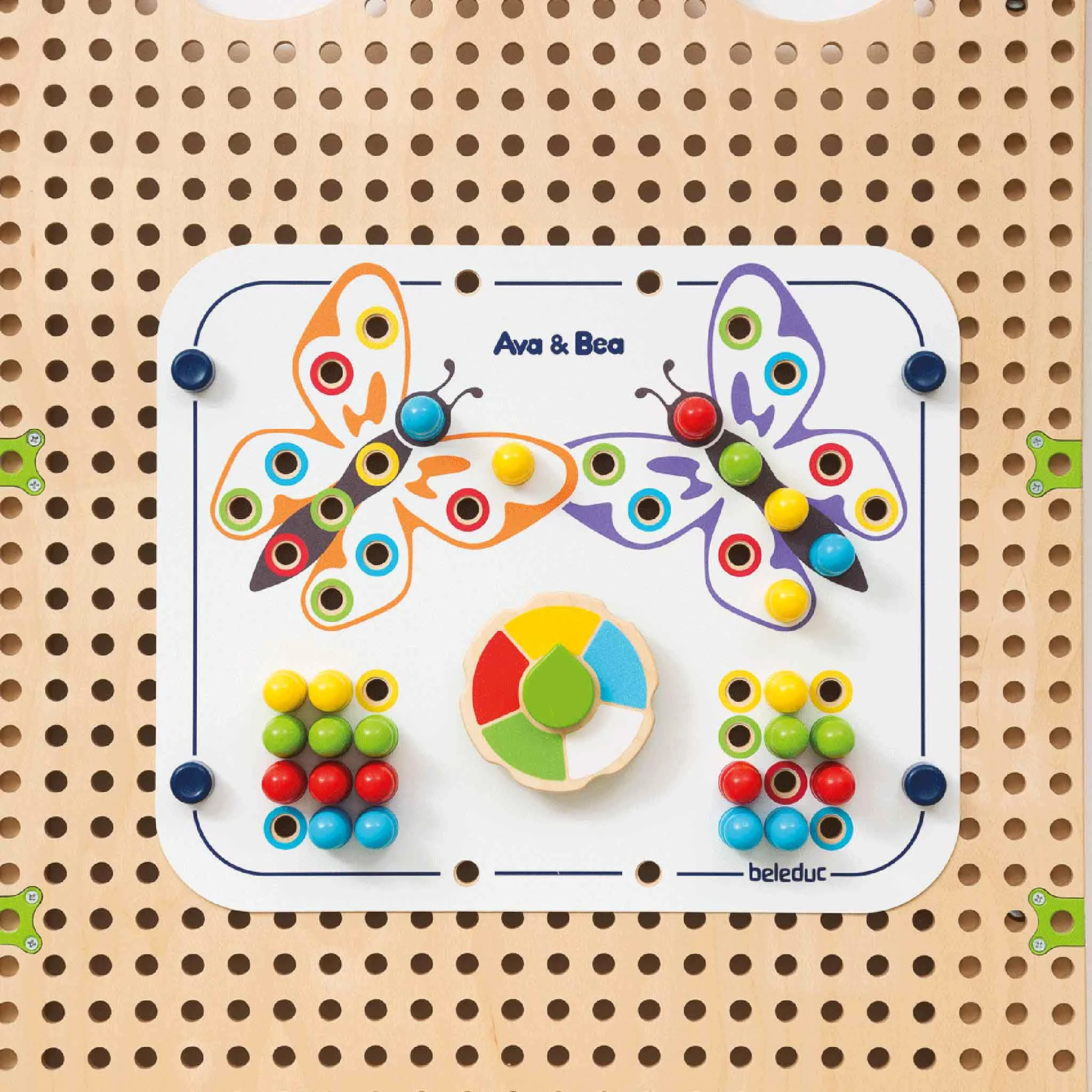 Kinderpuzzle, Schmetterling, Holzpuzzle, Farben, Magnetpuzzle