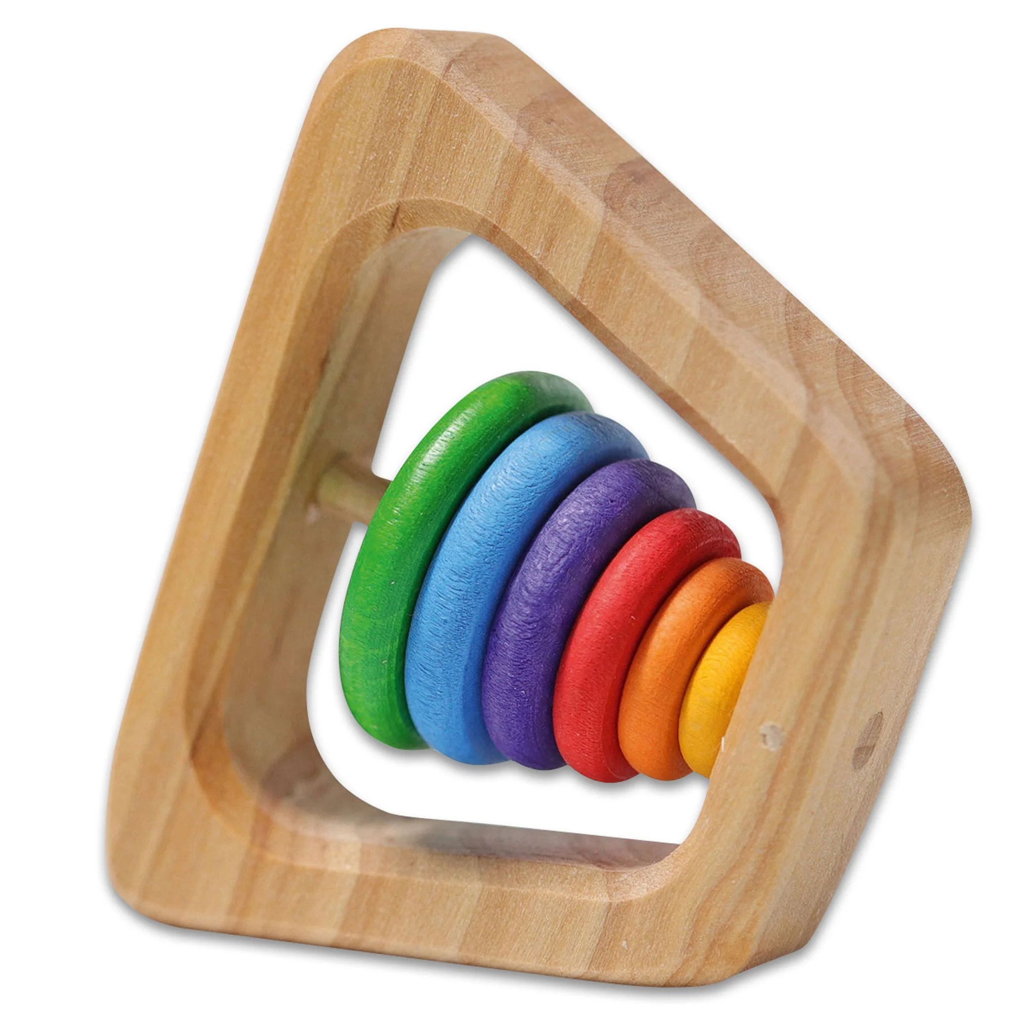Holzspielzeug, Reifenstabele, Rainbow, Sortierstab, Kinder Spielzeug
