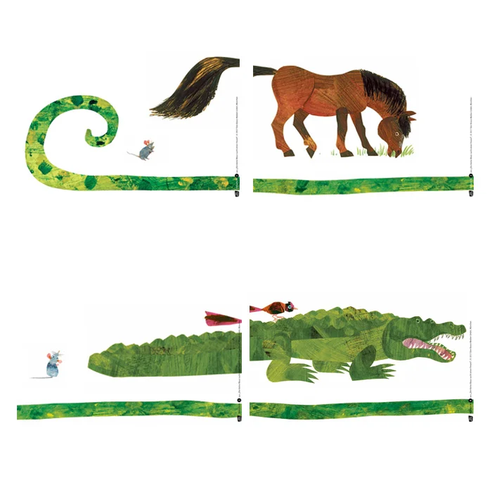 Pferd, Pony, Krokodil, Alligator, grün