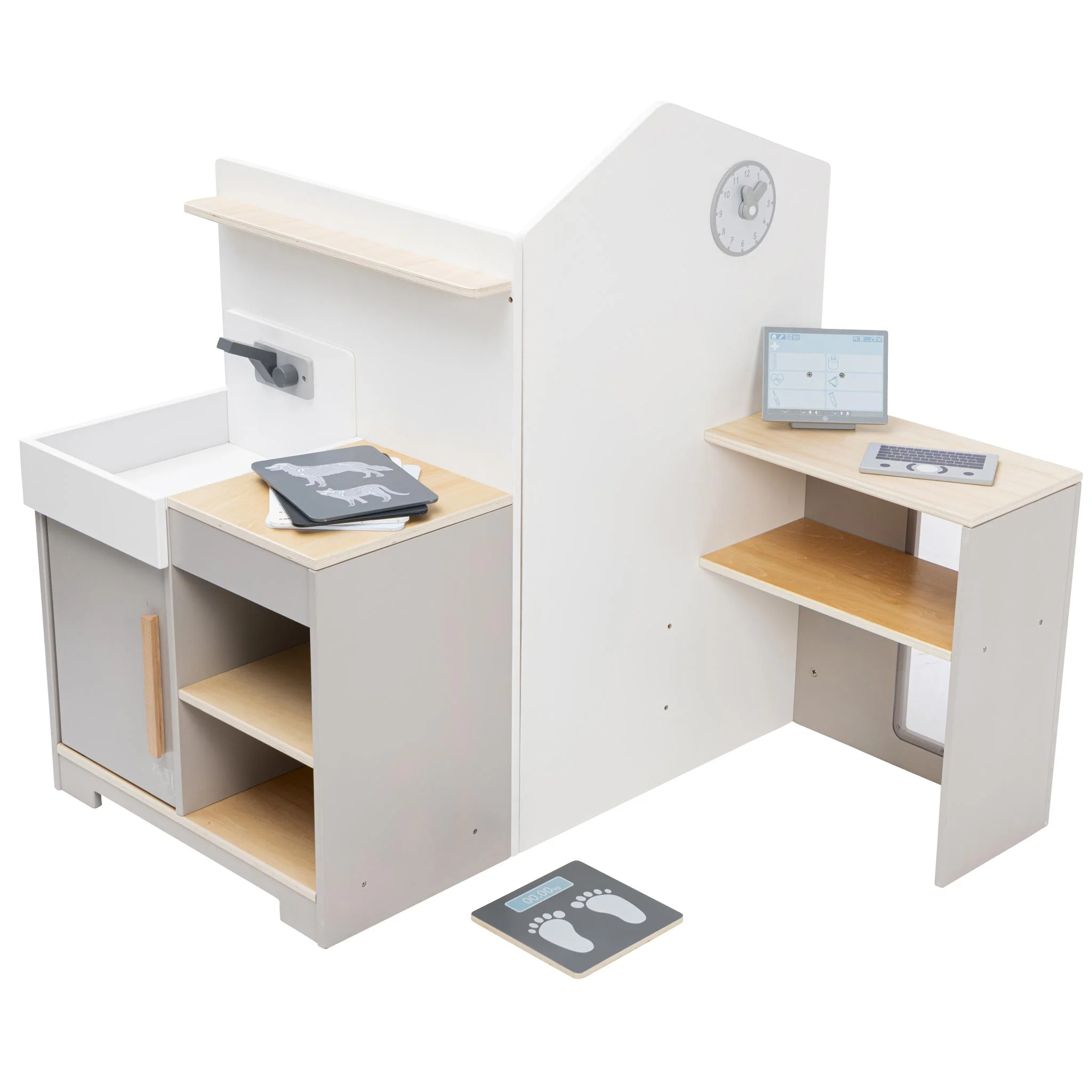 Kinderwerkbank, Holzwerkbank, Spielzeugwerkbank, Werkbank mit Schubladen, Computerstation