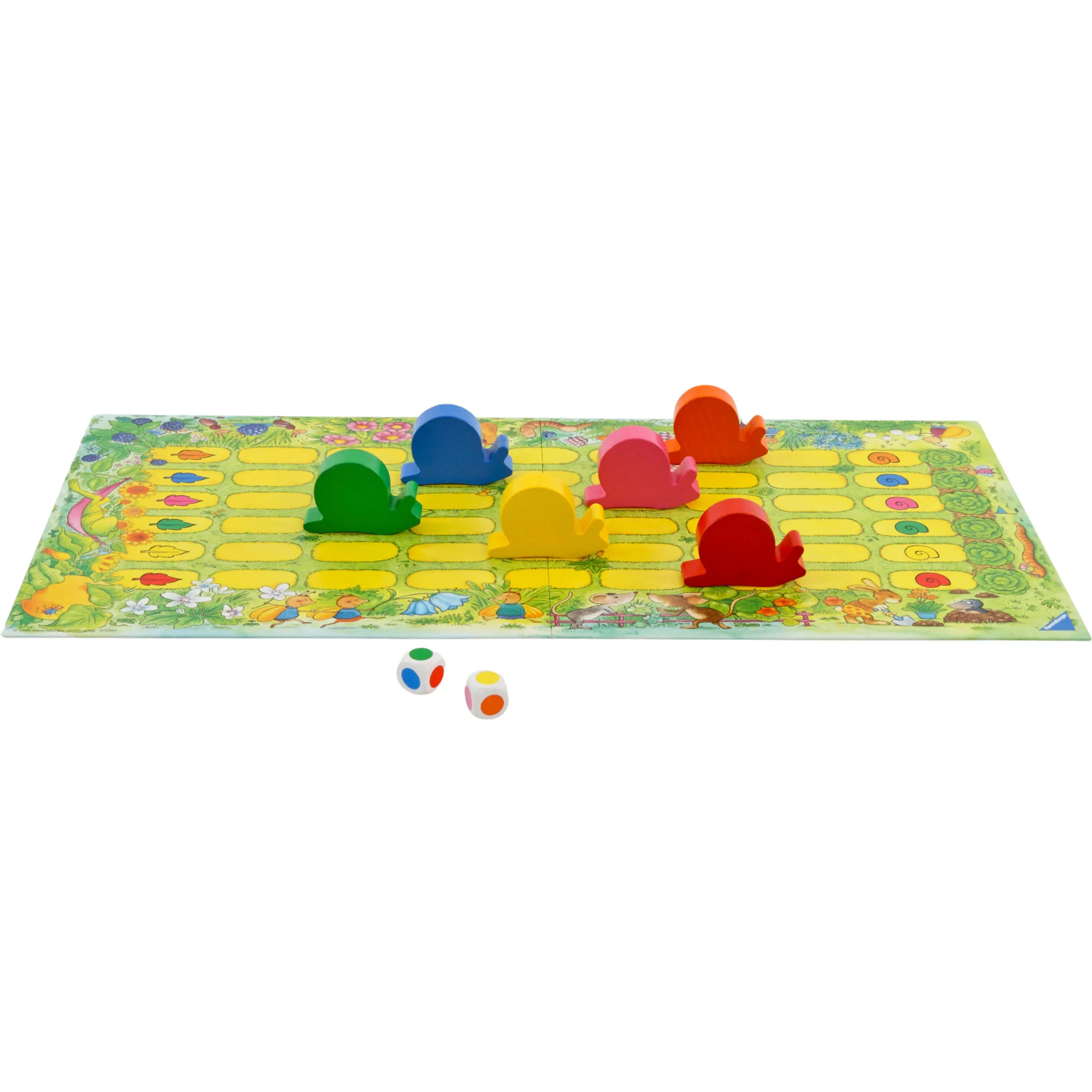 Brettspiel, Spielbrett, Würfel, bunte Spielsteine, Kinderspiel