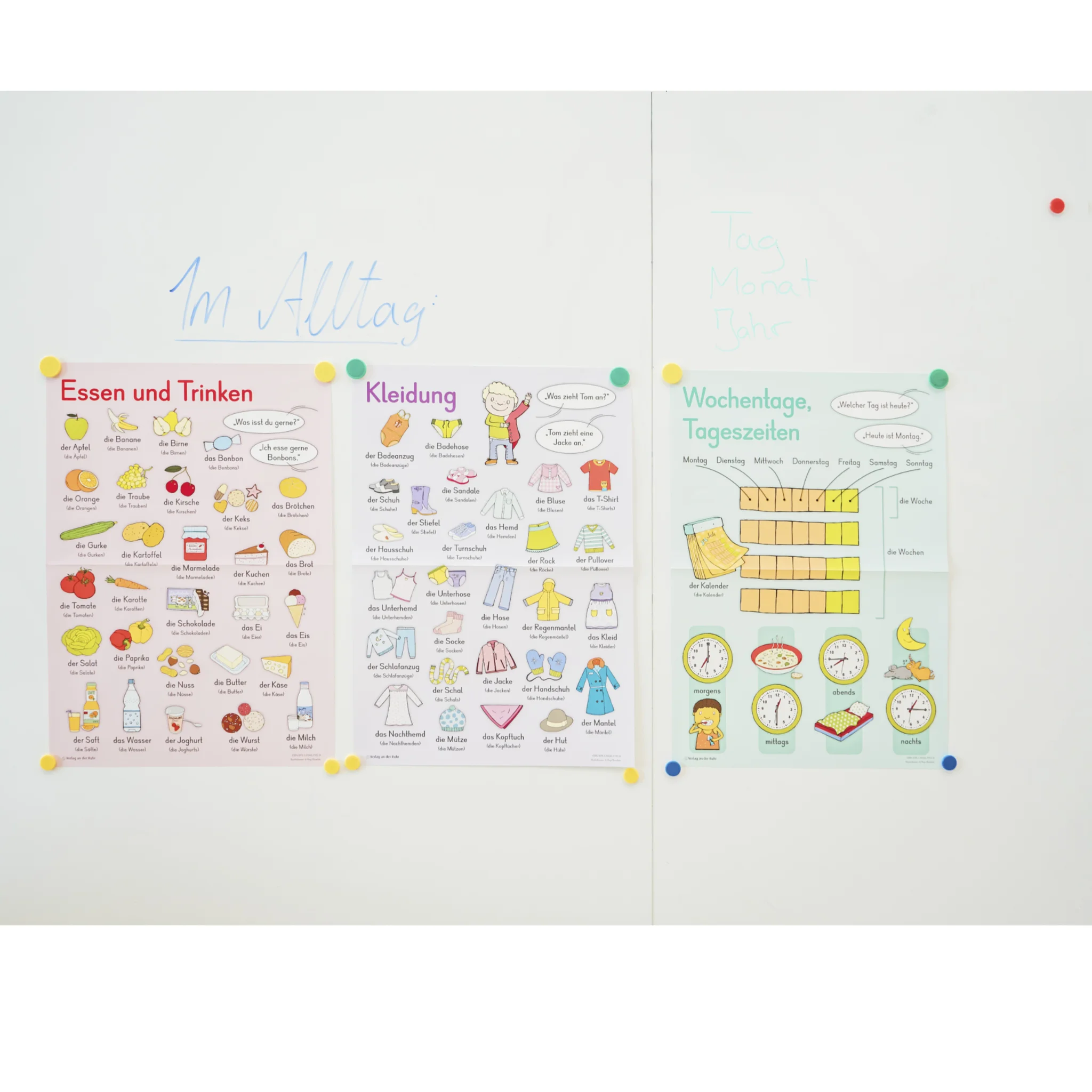 poster, Bildungsposter, Deutsch, Lernkarten, Kinder
