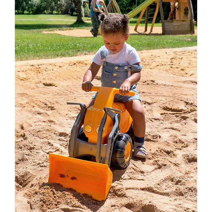 Kinderspielzeug, Sandkasten, Spielzeugbagger, Kinderfahrzeug, Kunststoff