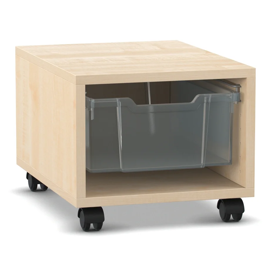 Rollwagen, Mobiler Schrank, Träger mit Räumen, Rollbare Möbel, Holzoptik