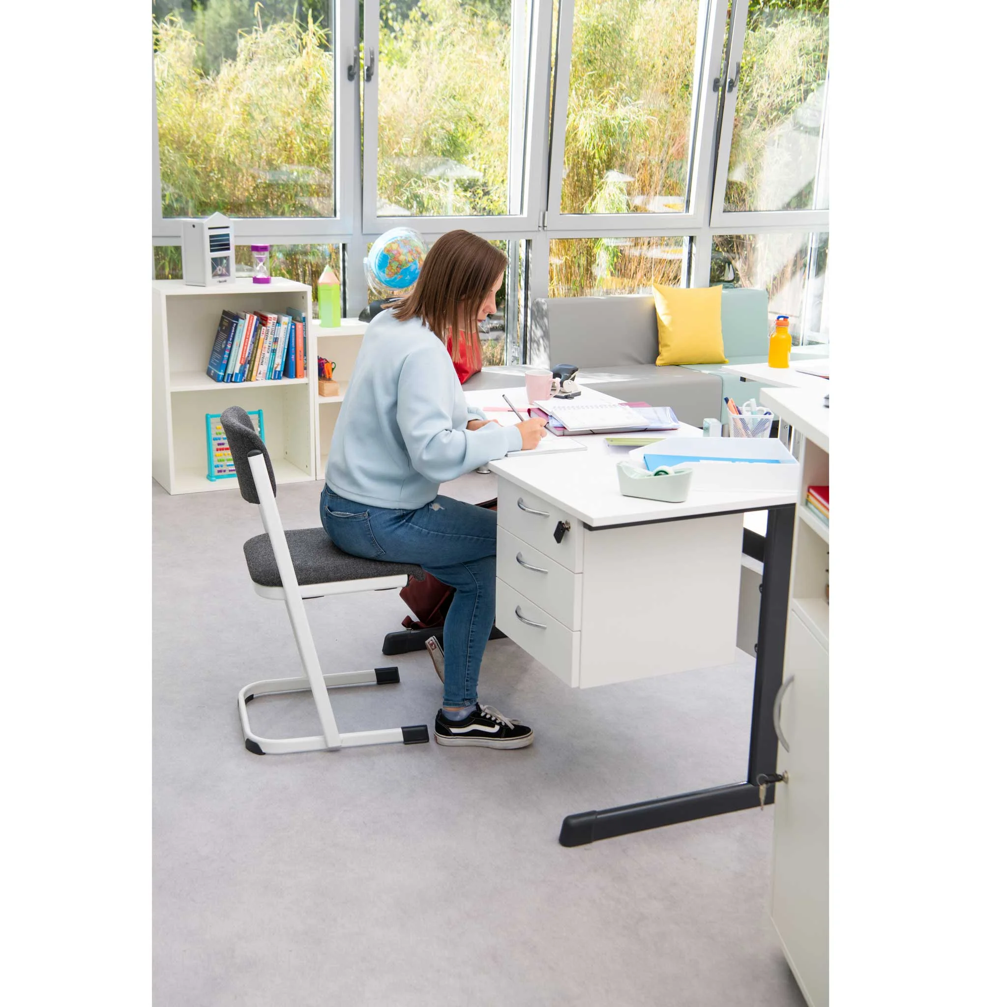 Schreibtisch, Büromöbel, Möbel-Set, Schubladenkombi, Arbeitsplatz