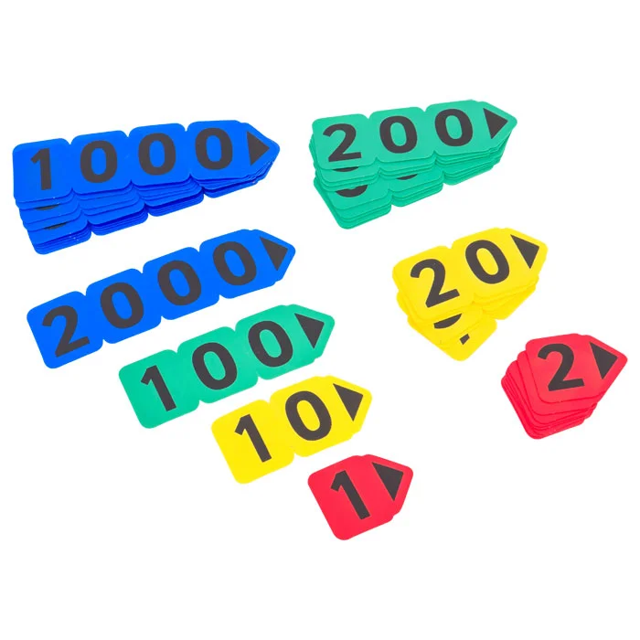 zahlenmarker, nummernsteine, stakeboard, bunte marker, multipack