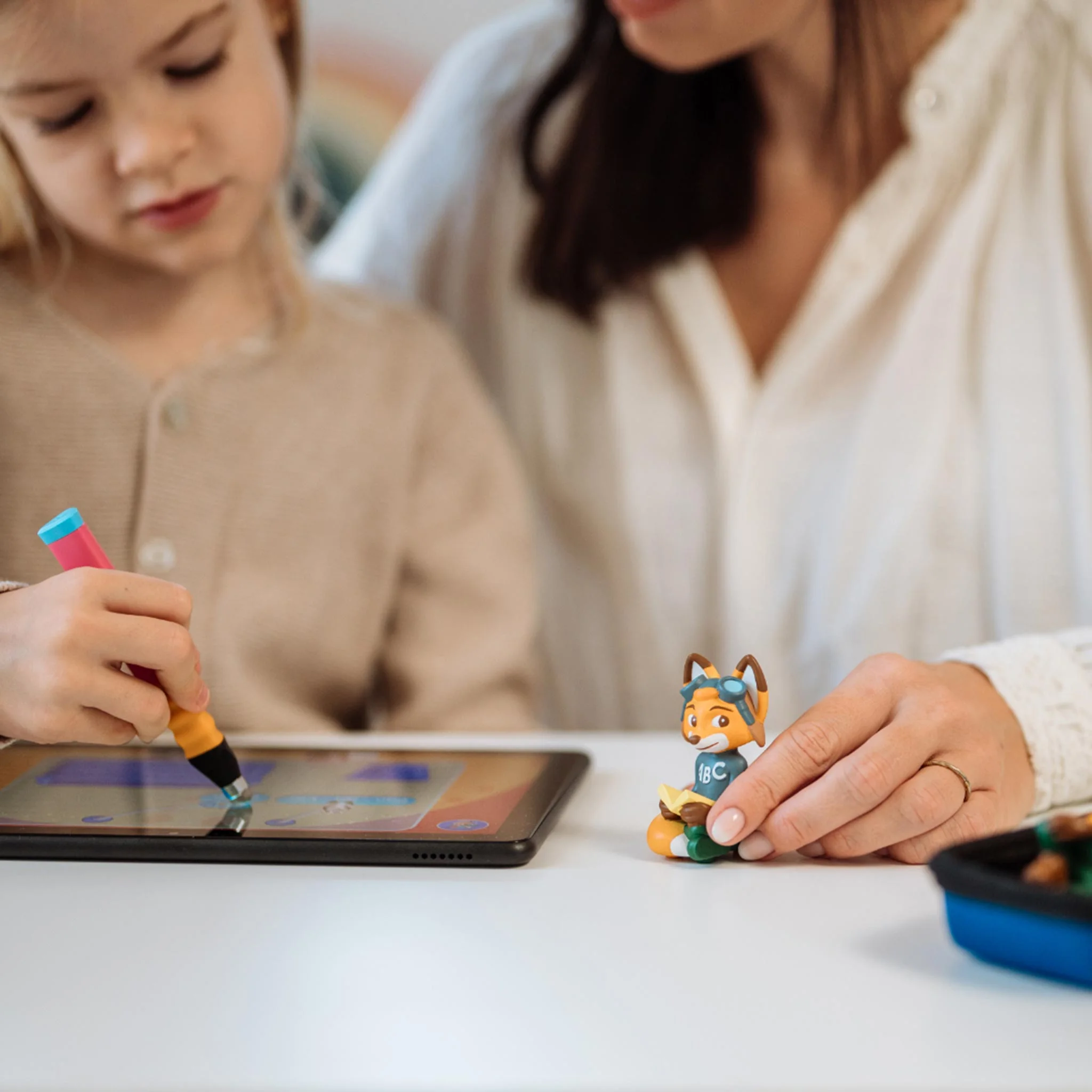 Tablet, Touchscreen, Kinder, Stift, Figur
