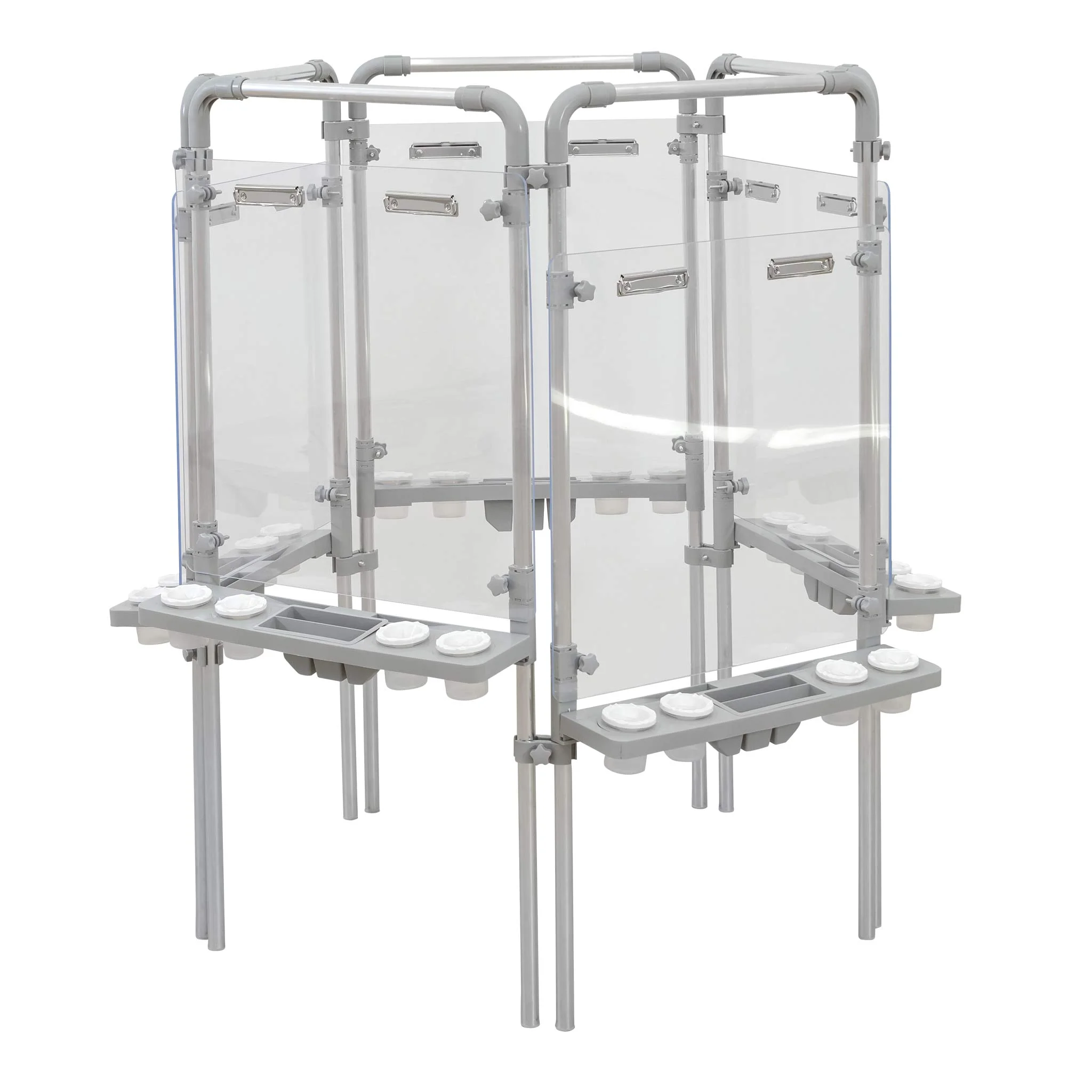 Kühlregal, Schutzgehäuse, Gläserhülle, Metallrahmen, Transparente Abdeckung