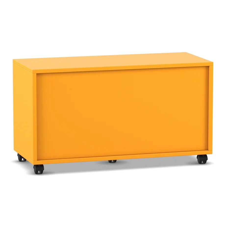 mobiler Schrank, orange Farbe, Aufbewahrungskart, Rouler/Rollwagen?, flache Front