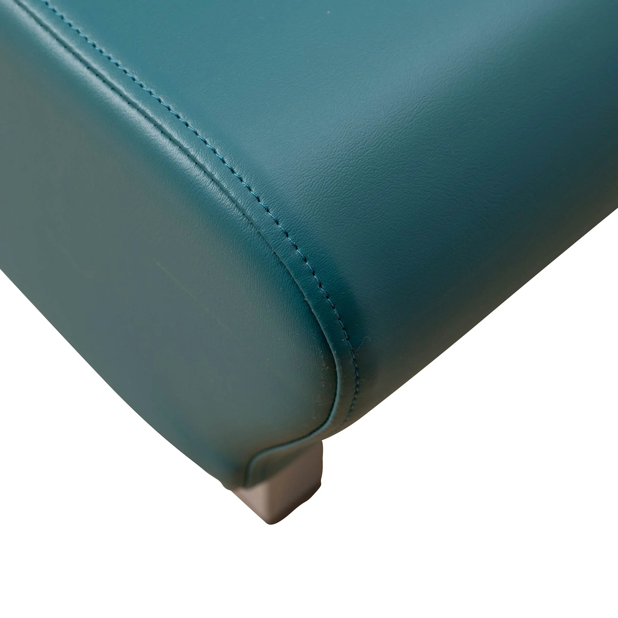 Sofa, Teal Farbe, Leder, Naht, Beine