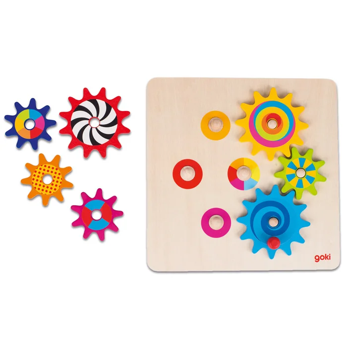 Zahnradspiel aus Holz